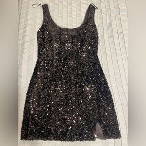 Black Semi Dress with Sparkles